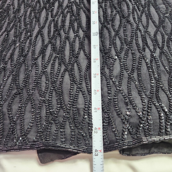 NEW Vintage Mark & John by B2 Womens Silk Sequin Black Cocktail Evening Dress 1X - Picture 12 of 14